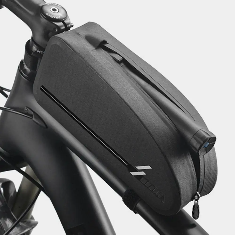 Sale Tourbon MTB Bicycle Cycling Bike Top Front Tube Bag Waterproof Frame Bag Big Capacity Pannier Case Bike Accessories 2