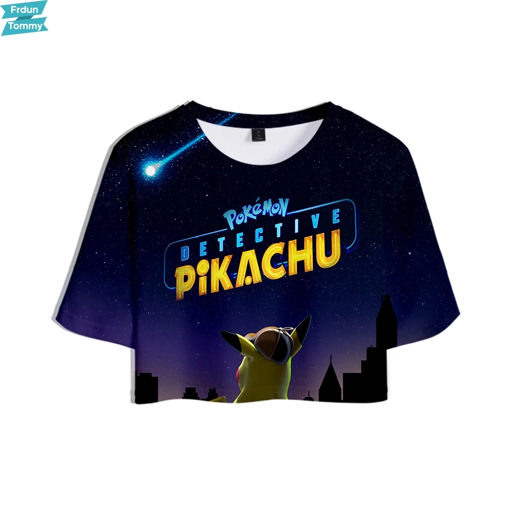 

2019 Pokemon Sword and Shield 3D Printed Women Crop Tops Fashion Summer Short Sleeve T-shirts harajuku Streetwear T shirts