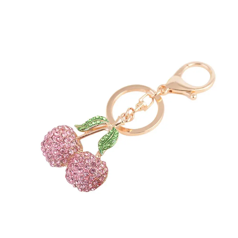 Buy Cute Cherry Pendant Key Chain Rhinestone Hangings