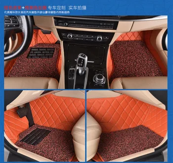

Myfmat custom foot leather car floor mats for VOLKSWAGEN EOS R36 UP Scirocco sharan TIGUAN L Caravelle free shipping hot sale