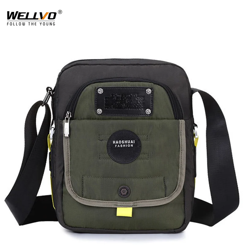 Waterproof Nylon Men Single Shoulder Messenger Bag Belt Pack Purse