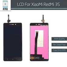 AAA black LCD for Xiaomi Redmi 3S LCD display+touch screen digitizer assembly Hongmi 3S redmi3S Hongmi3S Red Mi 3S 5″ screen