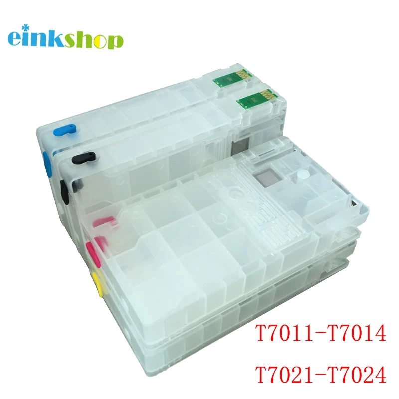 einkshop T7021-T7024 Refillable Cartridge with Chip for EPSON Workforce pro WP4515DN WP4525 WP4595 WP-4545 wp4015 wp4025 ink cartridge inkjet ink cartridge