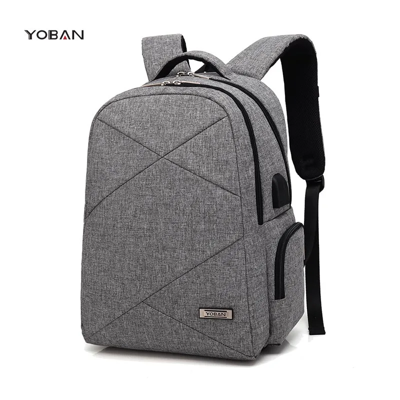 

2018 NEW Men's multi-function backpack 15 inch USB charging headphone jack backpack casual business waterproof computer backpack