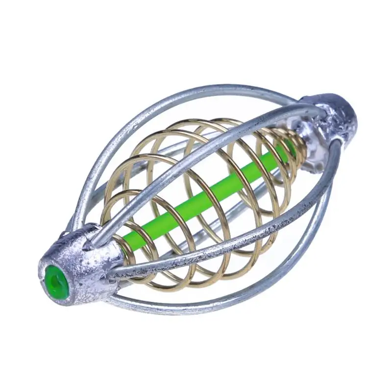 2 шт./лот рыболовная клетка для приманки кормушки для ловли карпа Весна+ свинцовая рыболовная клетка для приманки рыбы Метатель карп приманка рыболовные корыты 5,5 см