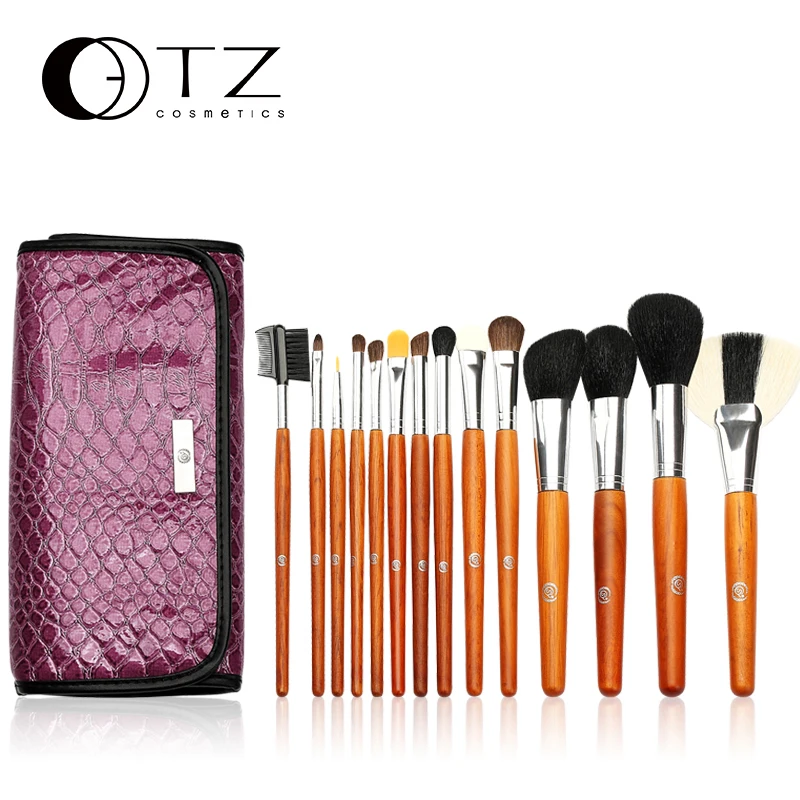 TZ Brand 15pcs Professional Makeup Brush Set Multifunction Toiletry