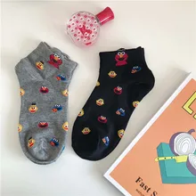 Удобные короткие носки для отдыха из хлопка с забавным рисунком; женские дышащие тонкие короткие носки; чулочно-носочные изделия