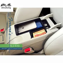 Автомобильный Стайлинг коробка для переноски центральный автомобильный подлокотник для хранения крышка коробка для 2009-2013 Skoda Superb II 3T4