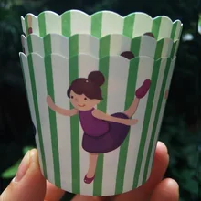 100 шт. Дизайн розовый одноразовые Бумага торт Кубок Бумага для выпечки сдобы чашки День рождения Свадебные украшения