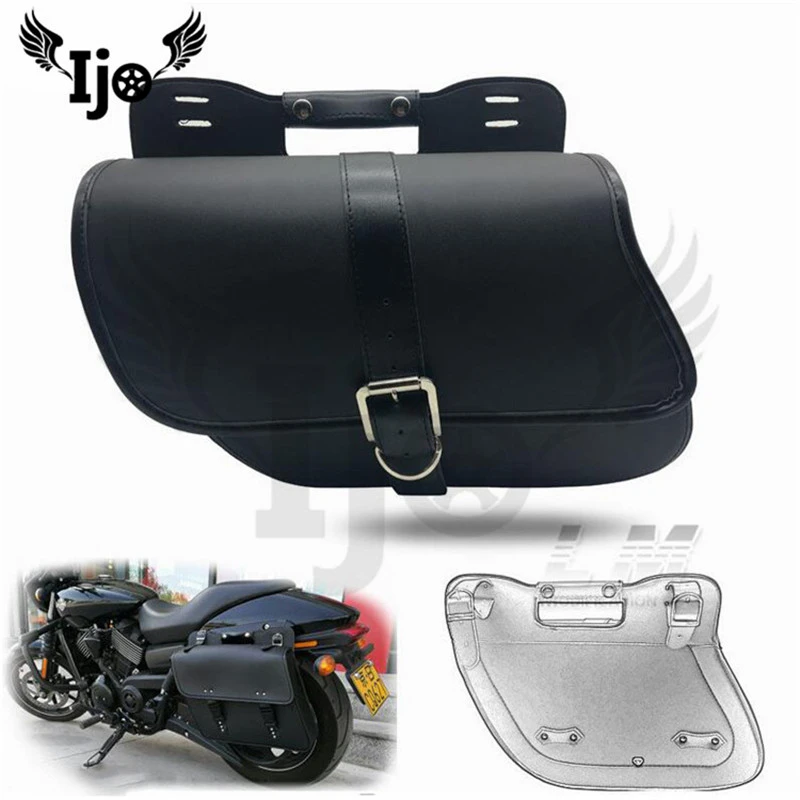 alforjas para mochila pernera bolsa moto saddlebag for Vespa harley  Davidson softail sportster motorcycle side saddle bags| | - AliExpress