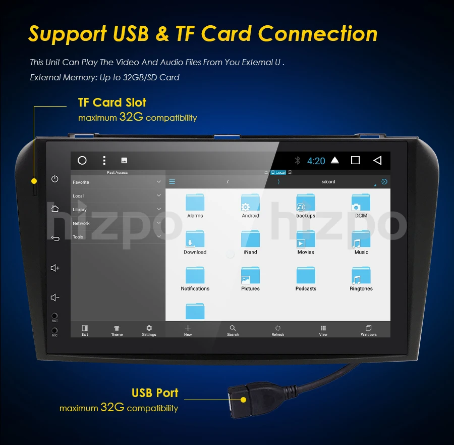 Cheap 9 "Android 7.1 Quad Core Car AutoRadio Multimedia Player For Mazda 3 2004-2009 2GB RAM+16GB ROM GPS Navigation Head Unit 4G WIFI 5