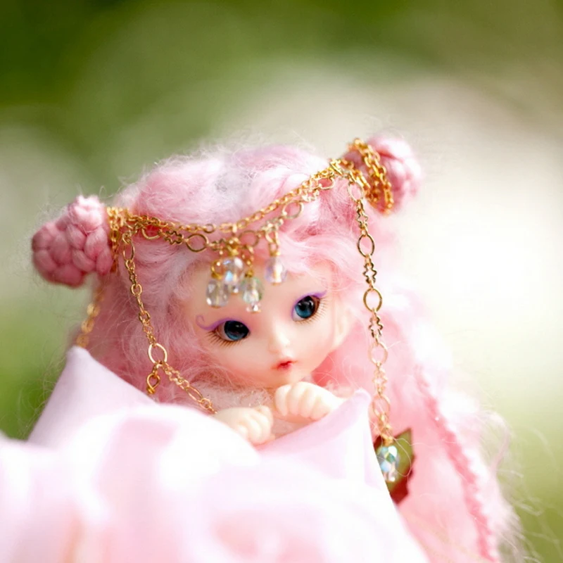 Бесплатная доставка Fairyland FL Realpuki Roro кукла BJD 1/13 розовая улыбка Эльфов