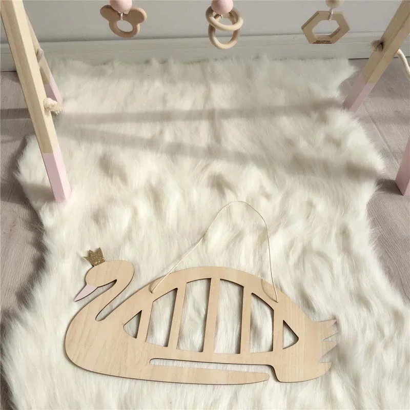 

Nordic Style Girl Room Wall Decor Swan Hanging Decoration for Jewelry Hairpin Photography Props
