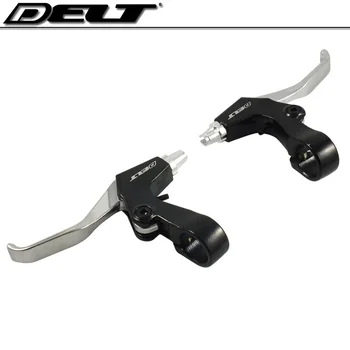 

Folding cycling bike Fixed gear bicycle brake Lever for Handlebar 22.2mm end bar black / silver Accessories