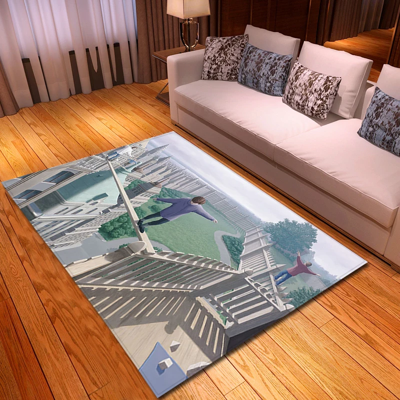 3D ковёр для гостиной музыкальные заметки детская комната коврик мягкий фланелевый большой домашний Декор Ковер