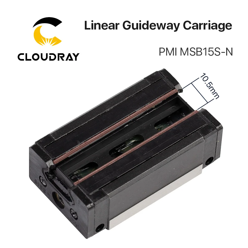  Taiwan PMI Linear Guideway Carriage Block MSB15S-N for CO2 Laser Engraving Cutting Machine