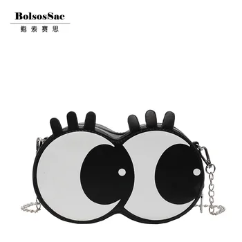 

BolsosSac 2019 New Women Messenger Bags Candy Color Eye Small Crossbody Bag For Girls Shoulder Bag Small Fashion Designer