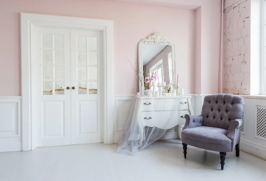 Laeacco Boudoir интерьер туалетный стул девушка фотография фоны индивидуальные фото