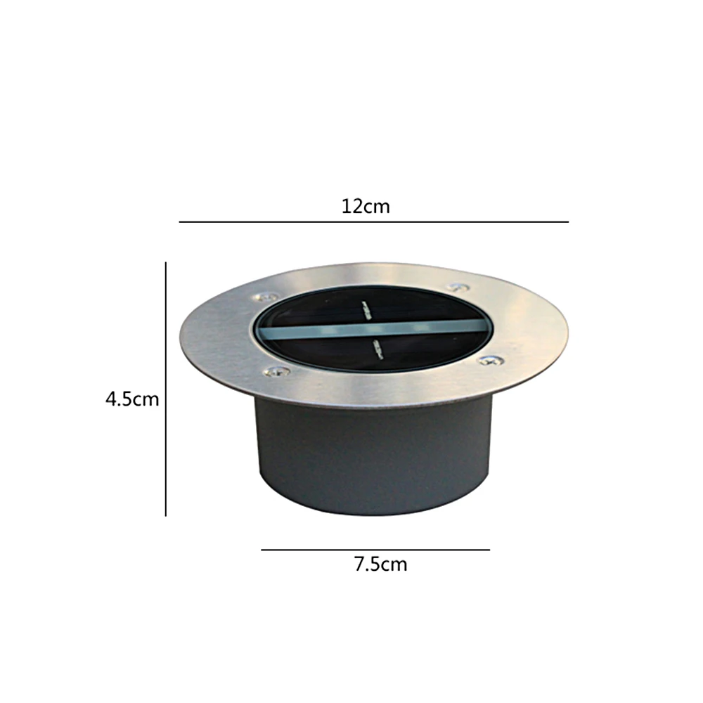 Lâmpada do Gramado de Alumínio Lâmpadas para Decoração ao ar Livre à Prova Deck Luzes Solares Enterrados d' Água Holofotes Subterrâneo Jardim Luz Solar 3led 10 Ar Livre À Prova D' Água Holofotes Subterrâneo Jardim Luz Solar