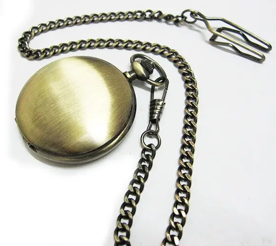 

Nice Vintage Design Bronze quartz Style Pocket Watch freeship