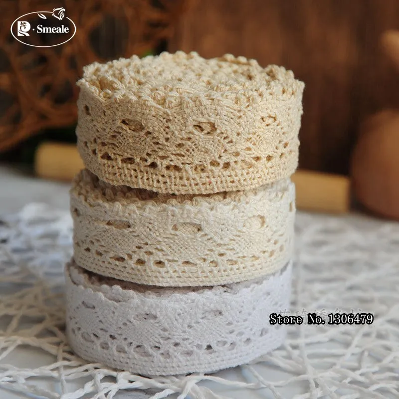 

New 100% Cotton Lace Fabric Home Furnishing Warp Knitting DIY Garment Accessories Hair Accessories Bowknot RS1649