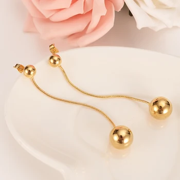 

Bangrui Beads Earrings for Women/Girls Gold Color Ball Earing Jewelry Gifts African,Indonesia,Nigeria,Congo,Arab Earring