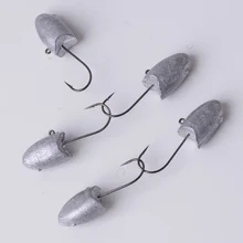 BaMMax рыболовный крючок 5 шт./партия 2 г 2,8 г свинцовая головка Вибрационный крючок лобзик крючки для мягкой приманка для карпа на рыбалку снасти Аксессуары