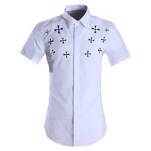 Новое поступление модные высококачественные мужские рубашки с короткими рукавами из 80% хлопка с принтом в сеточку повседневные летние большие размеры M L XL 2XL 3XL 4XL