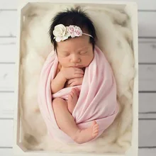 50*150 см вязаный стрейч новорожденных фотографии обертывания Пеленка, новорожденный реквизит для ребенка для фотосессии одеяла марлевые обертки для фотосессии