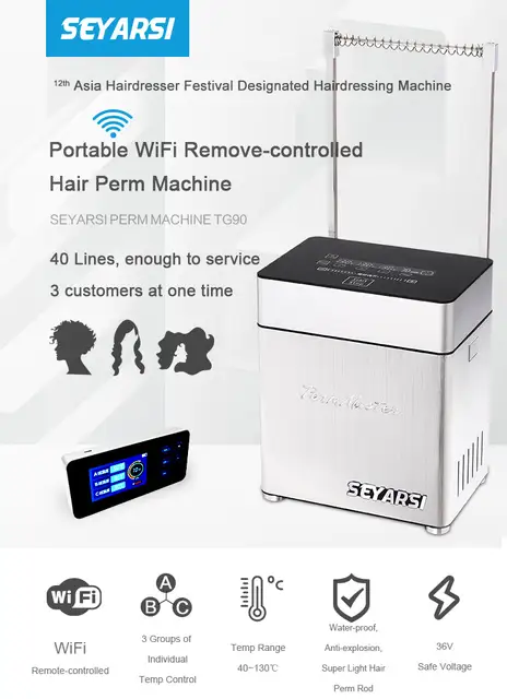 Perm Master Portable Wifi Remove Controlled Digital Hair Perm