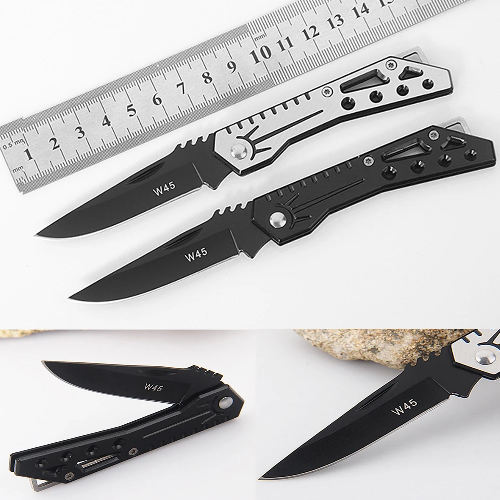 Multifunction Fold Knife Portable Key Ring Camping Hunting Mini