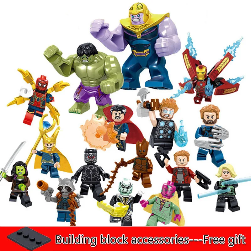 

Legoing Avengers 4 Series Full Set of People's Building Blocks Single Mixed Assembling Building Blocks Toys