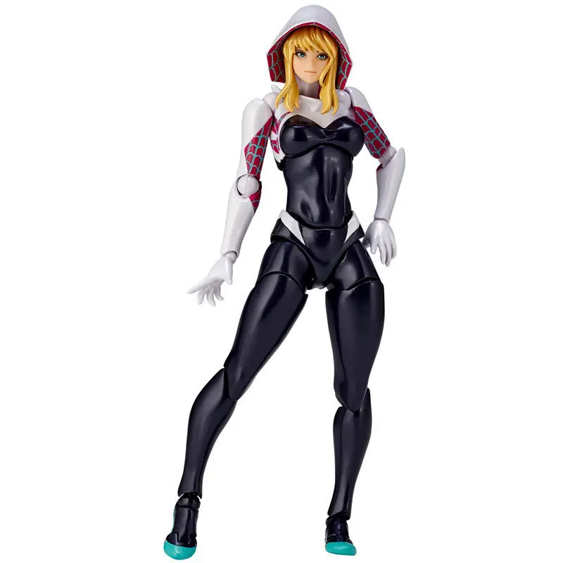 Spider-man Spider Gwen PVC Action Figure Toys Movie Lady Amazing Spiderman Spidergwen Figruas Dolls Cosplay Gift 16cm  (5)