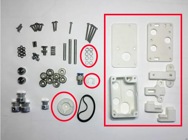 Fussor Belted Dual Drive два wheelStrong и тихий Боуден экструдер комплект для DIY Reprap UM 3D принтер Запасные части