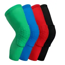 1 шт. баскетбольные наколенники рукава сотовая Скоба эластичные защитные наколенники снаряжение волейбольная поддержка