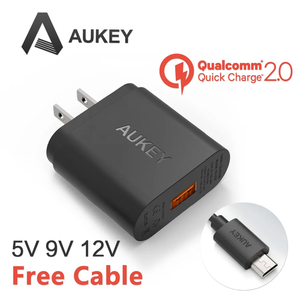 Qualcomm Certified Aukey Charge 2 0 18w Turbo qualcomm certified aukey charge 2 0 18w turbo