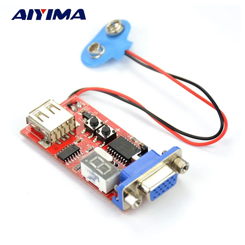 AIYIMA 1pcs VGA Signal Generator LCD Tester 15 Signal Output USB & Battery Dual Power Supplyin