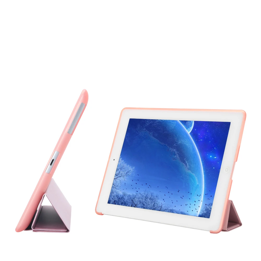 Чехол для iPad 2 3 4, golp Ultra Slim искусственная кожа флип чехол мягкая Вернуться ТПУ Magentic Smart Cover для iPad 2 3 4 A1430 a1460