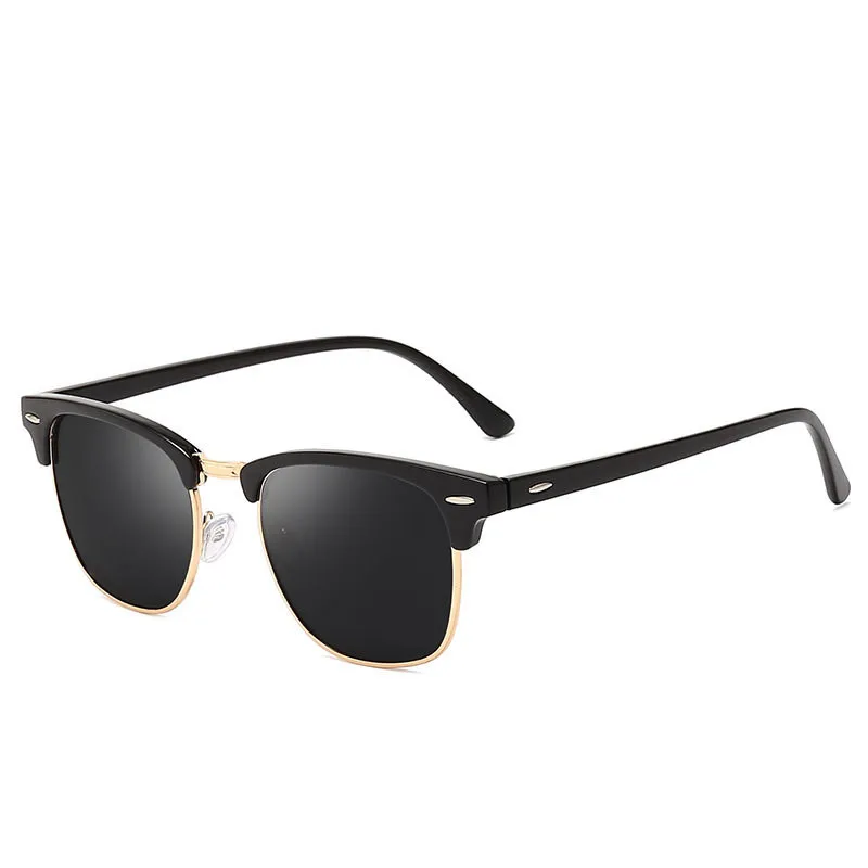 Classic Polarized Brand Designer Sunglasses Men Women Retro Sun Glasses Rivet Female Male Fashion Mirror Sunglass polarized sunglasses