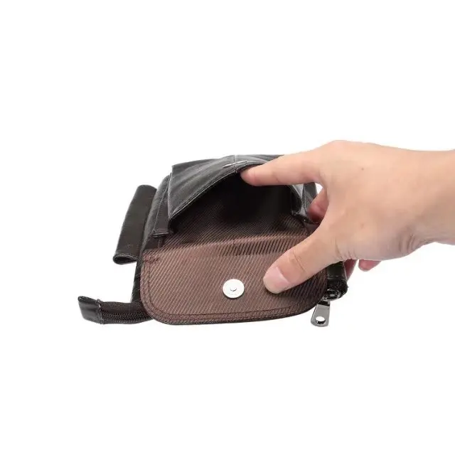 Genuine Leather With Belt Shoulder Bag Holster Zipper Pouch Hook Loop Cover Phone Case For iPhone 4 5 5S 6 6S 7 8 Plus iPhone X
