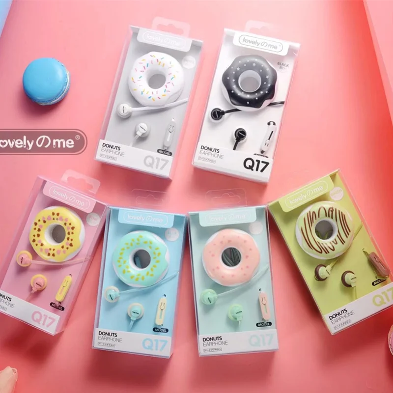 Cute Carton 3.5mm in-ear Stereo Earbuds Earphones with mic Earphone Case for Kids iPhone Xiaomi Girls Kid MP3