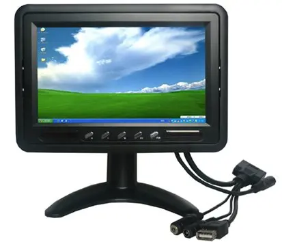 

7 Inch HL-706 VGA Monitor With Touch Screen For Desktop Car PC Industrial PC POS PC Carputer PC