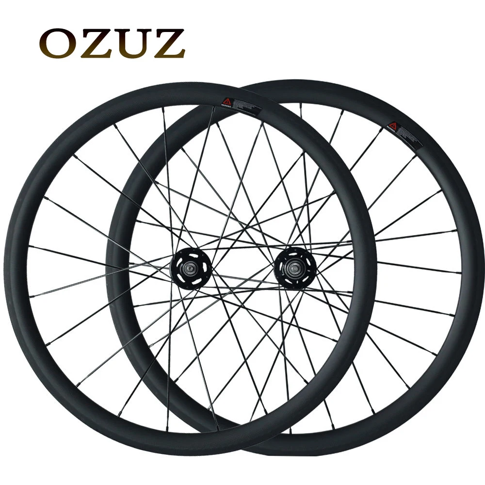 

OZUZ Fixed Gear Bike 23mm Width Track Wheelset 38mm 50mm 700c Carbon Wheels 17T Cogs Clincher Bicycle Wheels Matte Glossy