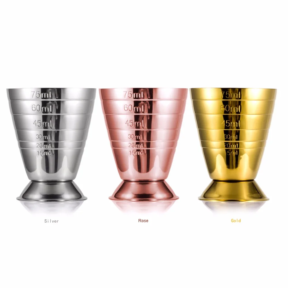 Bar Cocktail Jigger Three Scales Coffee Measuring Jigger Wine Cup