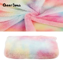 45*150 см фланелевая ткань с цветным градиентом ткань мягкий сенсорный DIY головная повязка домашний текстиль декоративная ткань Швейные материалы