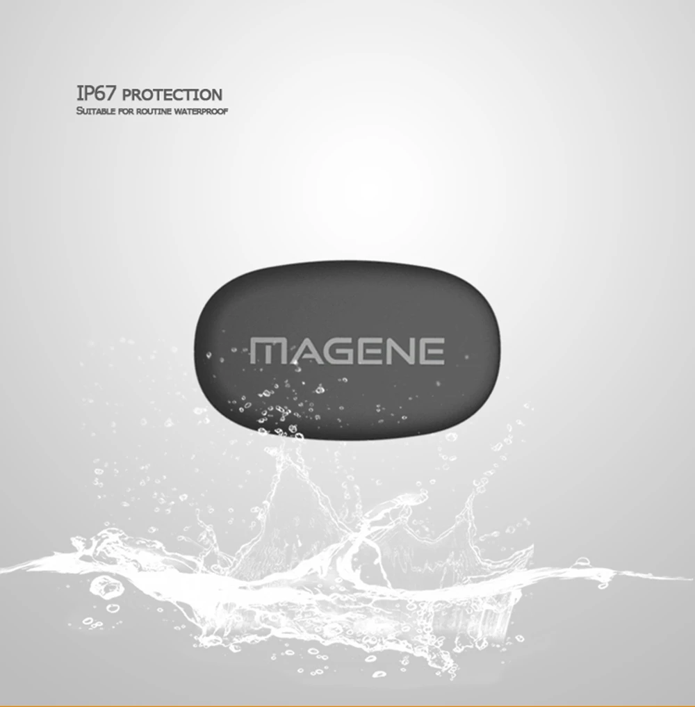Велоспорт Magene MHR10 двойной режим ANT+ и Bluetooth 4,0 датчик сердечного ритма с нагрудным ремнем
