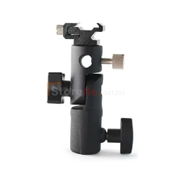 

10pcs E Type E Type Flash Bracket Flash Shoe Umbrella Holder Mount Light Stand Bracket Swive Metall For flashes video LED light