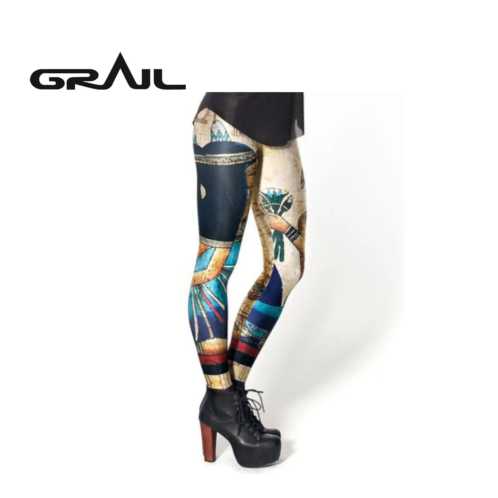 GRAIL Women 3D Print Fitness Pant Yoga Pants Leggings Egypt Pharaoh