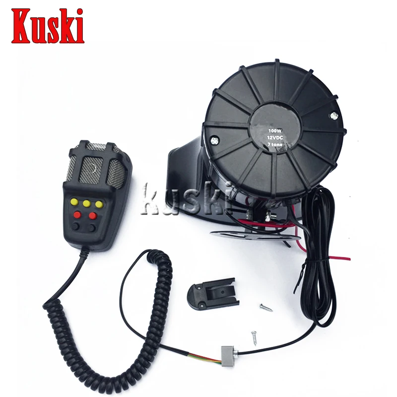 

100W 7 sounds Car Siren Horn For Volkswagen VW Polo Passat B5 B6 CC Golf 4 5 6 7 Touran T5 Tiguan Bora Scirocco Accessories