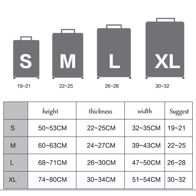 Плотный эластичный геометрический защитный чехол для багажа, модный мужской женский чехол для костюма, чехол для багажа на колесиках, сумка для путешествий